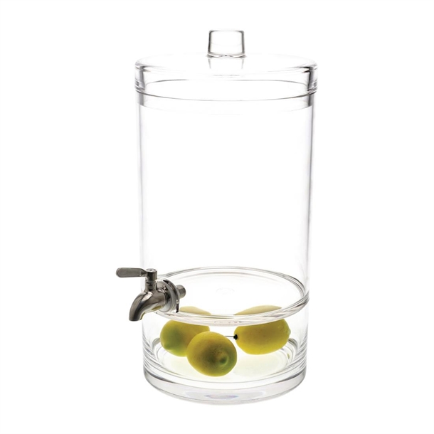 Chef Inox Juice Dispenser Polycarbonate Round 8.9Ltr 297x253x413mm