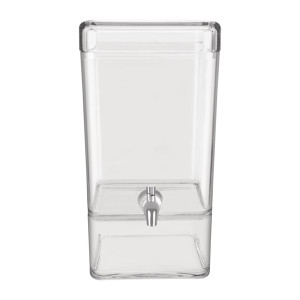 Chef Inox Juice Dispenser Polycarbonate Square 7.5Ltr 247x200x348mm