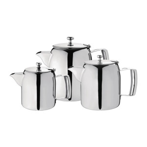 Olympia Cosmos Tea Pot Stainless Steel 1.4Ltr