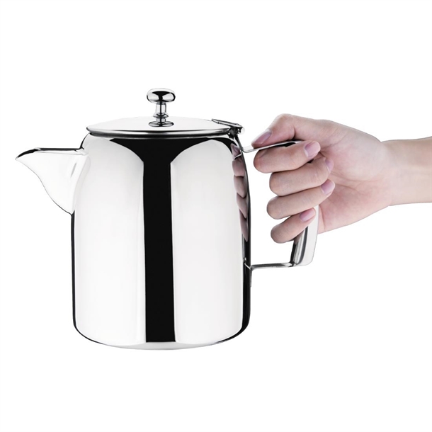 Olympia Cosmos Tea Pot Stainless Steel 1.4Ltr