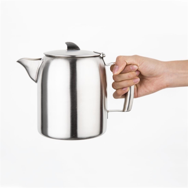 Olympia Airline Tea Pot Stainless Steel 1.6Ltr