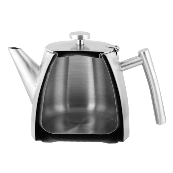 Olympia Conical Insulated Stainless Steel Teapot with Filter 600ml Olympia Conical Insulated Stainless Steel Teapot with Filter 600ml