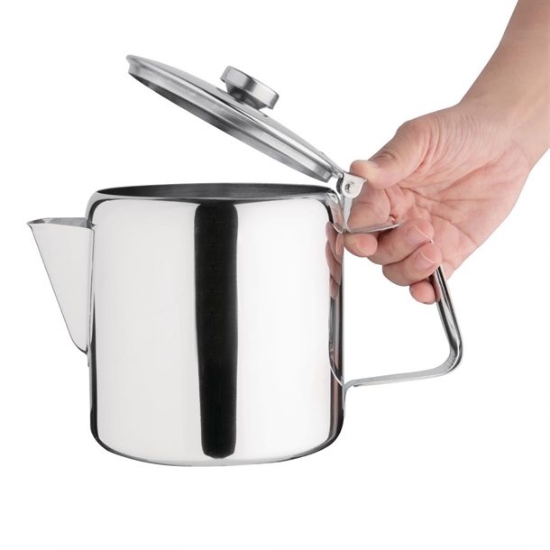 Olympia Concorde Tea Pot Stainless Steel 1.35Ltr Olympia Concorde Tea Pot Stainless Steel 1.35Ltr