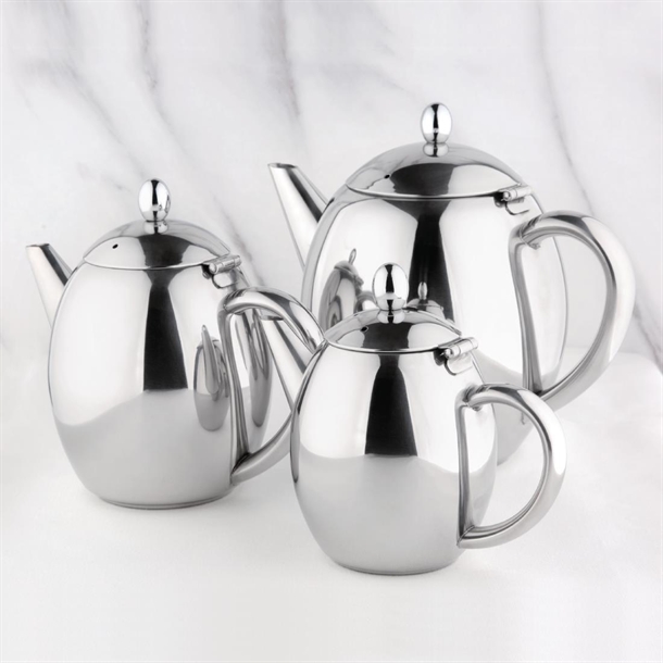 Olympia Richmond Stainless Steel Teapot 500ml Olympia Richmond Stainless Steel Teapot 500ml