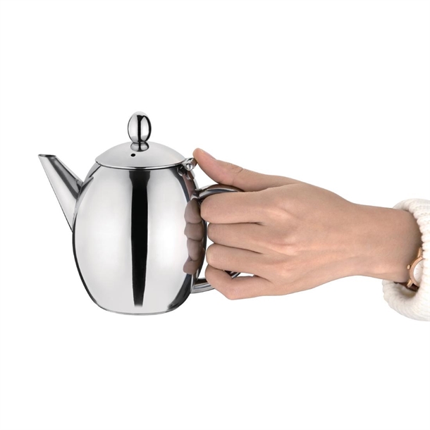 Olympia Richmond Stainless Steel Teapot 500ml Olympia Richmond Stainless Steel Teapot 500ml