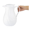 Olympia Insulated Swirl Jug White 2Ltr