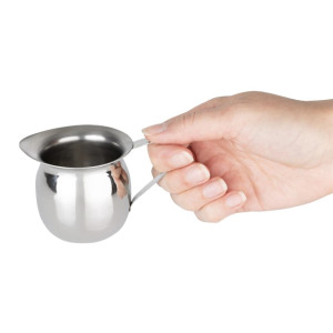 Olympia Stainless Steel Mini Milk Jug 120ml (6 Pack)