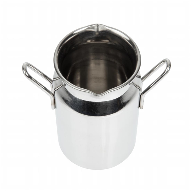 Olympia Stainless Steel Mini Milk Churn Medium 120ml Olympia Stainless Steel Mini Milk Churn Medium 120ml