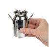 Olympia Stainless Steel Mini Milk Churn Medium 120ml Olympia Stainless Steel Mini Milk Churn Medium 120ml