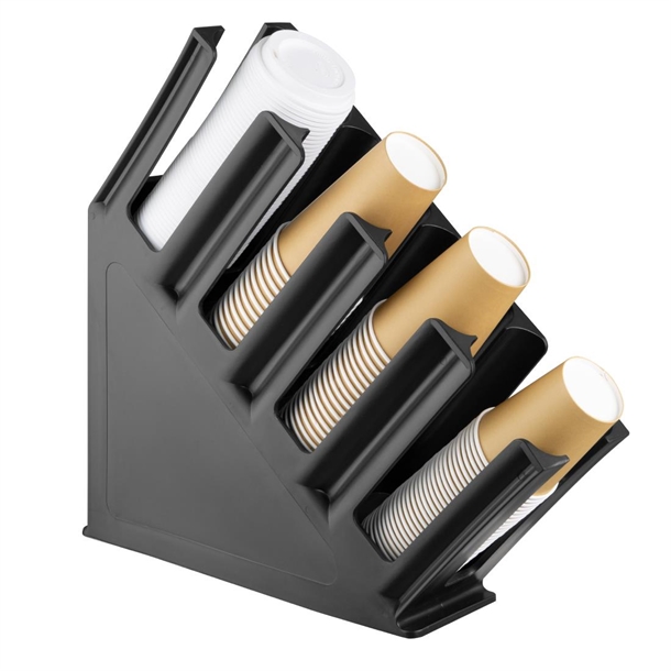 Olympia Kristallon Cup Holder 4-Slots Polypropylene Black Olympia Kristallon Cup Holder 4-Slots Polypropylene Black