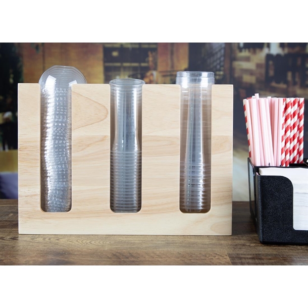 Olympia Cup Organiser Hevea Wood 340x120x240mm Olympia Cup Organiser Hevea Wood 340x120x240mm