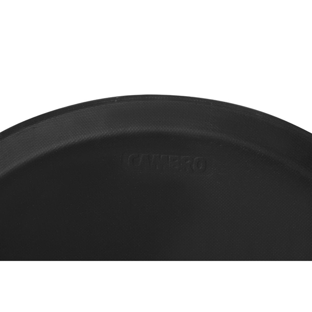 Cambro Camtread Non-Slip Round Tray - Black - 355mm