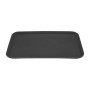 Olympia Kristallon Anti-Slip Fibreglass Rectangular Tray Black - 455x655mm