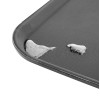 Olympia Kristallon Anti-Slip Fibreglass Rectangular Tray Black - 455x655mm