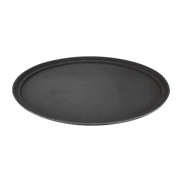 Olympia Kristallon Oval Anti-Slip Tray - Plastic