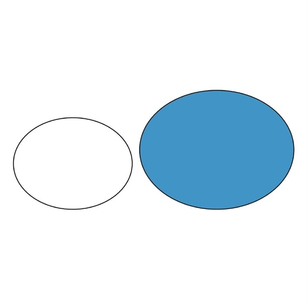 Olympia Kristallon Oval Anti-Slip Tray - Plastic