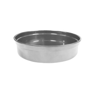 Tomkin Chef Inox Round Aluminium Bar Tray Silver 240x50mm