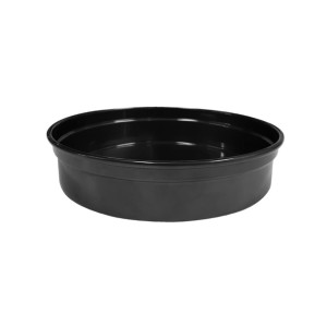 Tomkin Chef Inox Round Aluminium Bar Tray Black 330x50mm