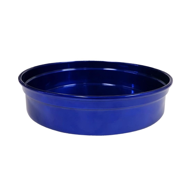 Tomkin Chef Inox Round Aluminium Bar Tray Blue 330x50mm