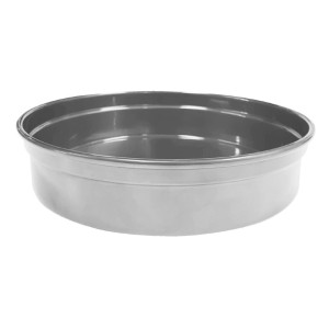 Tomkin Chef Inox Round Aluminium Bar Tray Silver 300x50mm