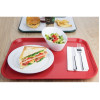 Olympia Kristallon Polypropylene Fast Food Tray Red Olympia Kristallon Polypropylene Fast Food Tray Red