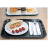 Olympia Kristallon Polypropylene Fast Food Tray Charcoal Olympia Kristallon Polypropylene Fast Food Tray Charcoal