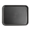 Olympia Kristallon Polypropylene Rectangular Non-Slip Tray Black 410mm Olympia Kristallon Polypropylene Rectangular Non-Slip Tray Black 410mm