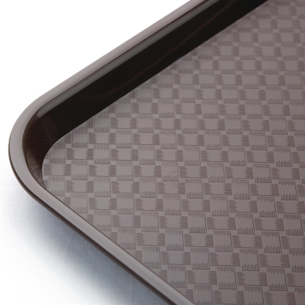 Olympia Kristallon Polypropylene Fast Food Tray Brown