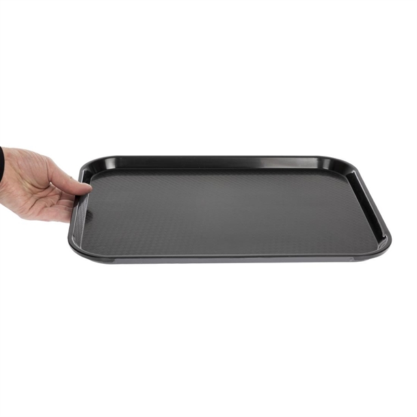 Cambro Fast Food Rectangular Tray - Black -  300x410mm
