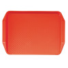 Cambro Fast Food Rectangular Handled Tray - Red - 300x410mm
