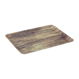 Cambro Low Profile Non Slip Wood Grain Tray 360mmx460mm Light Oak
