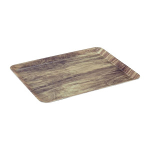Cambro Low Profile Wood Grain Tray with Matte Finish 360mmx460mm Light Oak