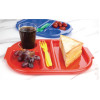 Olympia Kristallon Polycarbonate Compartment Food Trays Red 322mm (10 Pack)