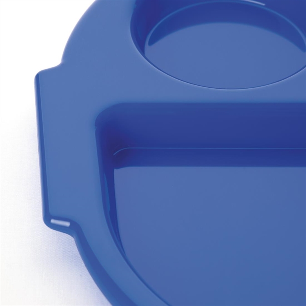 Olympia Kristallon Polycarbonate Compartment Food Trays Blue 322mm (10 Pack) Olympia Kristallon Polycarbonate Compartment Food Trays Blue 322mm (10 Pack)