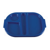 Olympia Kristallon Polycarbonate Compartment Food Trays Blue 322mm (10 Pack) Olympia Kristallon Polycarbonate Compartment Food Trays Blue 322mm (10 Pack)