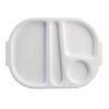 Olympia Kristallon Polycarbonate Compartment Food Trays White 322mm (10 Pack) Olympia Kristallon Polycarbonate Compartment Food Trays White 322mm (10 Pack)
