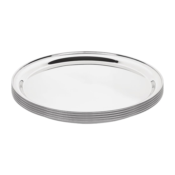 Olympia Stainless Steel Round Serving Tray 355mm Olympia Stainless Steel Round Serving Tray 355mm
