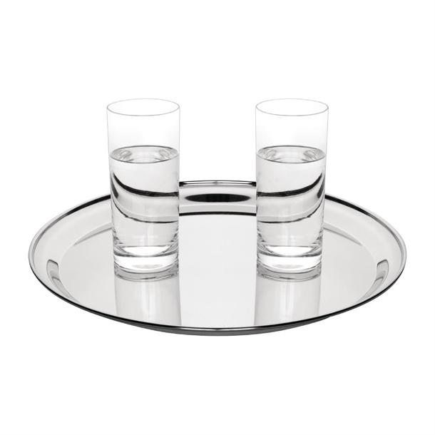 Olympia Stainless Steel Round Serving Tray 355mm Olympia Stainless Steel Round Serving Tray 355mm