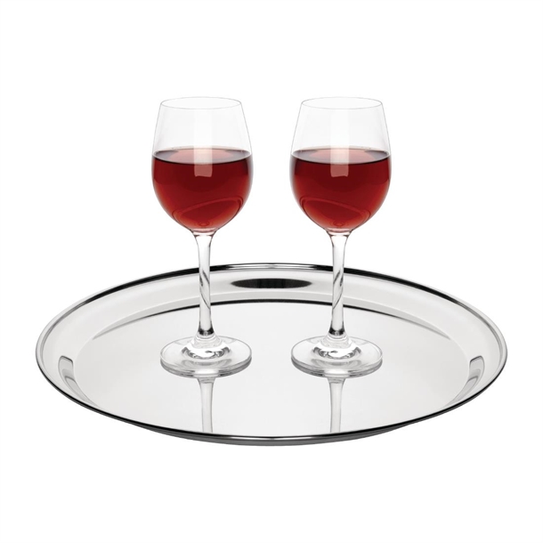 Olympia Stainless Steel Round Serving Tray 355mm Olympia Stainless Steel Round Serving Tray 355mm