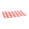 Fiesta Compostable Red Gingham Greaseproof Sheets 310x190mm (200 Pack) Fiesta Compostable Red Gingham Greaseproof Sheets 310x190mm (200 Pack)