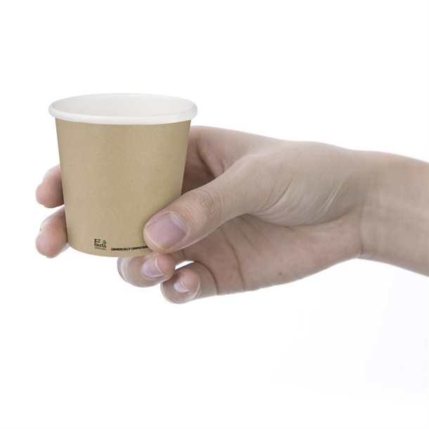 Fiesta Compostable Espresso Cups Single Wall 114ml (1000 Pack) Fiesta Compostable Espresso Cups Single Wall 114ml (1000 Pack)
