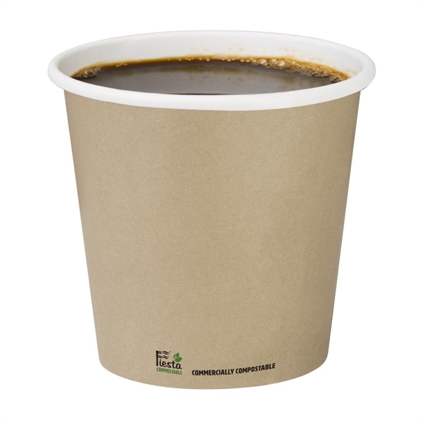 Fiesta Compostable Espresso Cups Single Wall 114ml (1000 Pack) Fiesta Compostable Espresso Cups Single Wall 114ml (1000 Pack)