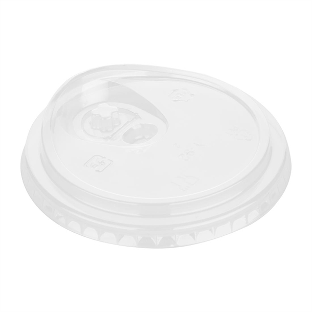 Fiesta Recyclable rPET Strawless Lids for 340/454/568ml Cups (400 Pack)