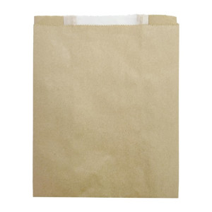 Fiesta Compostable Bread Bags with Glassine Window 266x215x88mm (Pack 1000)