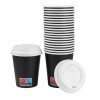 Nisbets Essentials Hot Cups and Lids Pack 225ml (350 Pack)