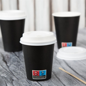 Nisbets Essentials Hot Cups and Lids Pack 225ml (350 Pack)