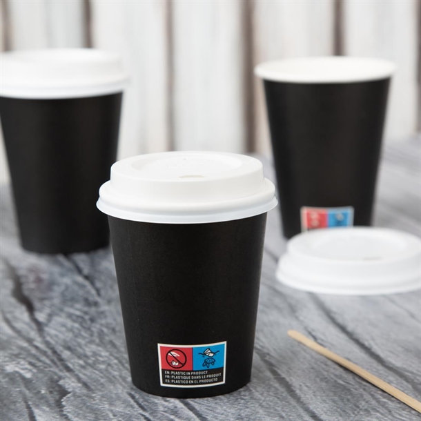 Nisbets Essentials Hot Cups and Lids Pack 225ml (350 Pack)