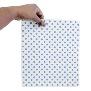 Fiesta Compostable Burger Wraps Blue Dot 250x300mm (200 Pack)