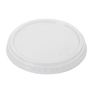 Fiesta Recyclable rPET Flat Lids for Deli Cups 225/340/455ml (300 Pack)