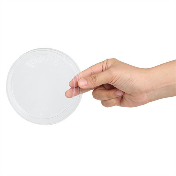 Fiesta Recyclable rPET Flat Lids for Deli Cups 225/340/455ml (300 Pack)